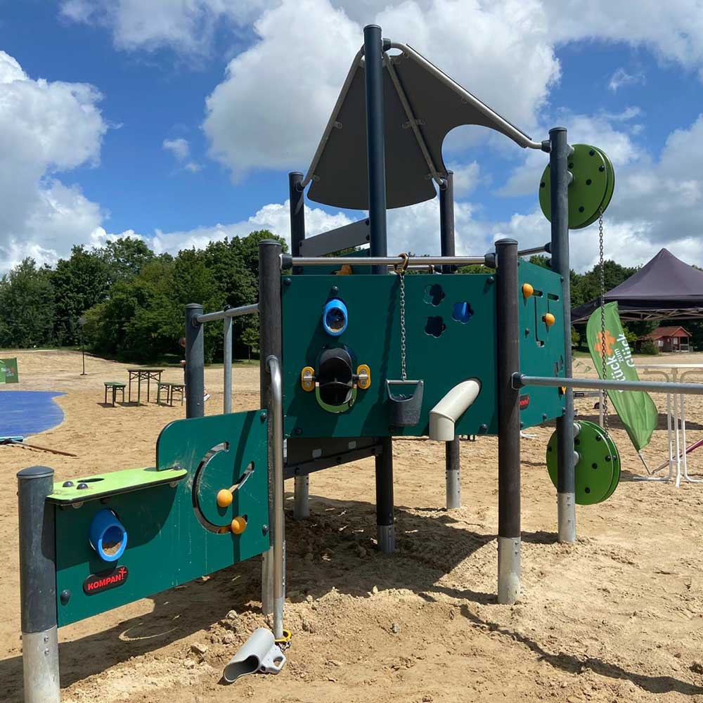 Sandspielstation auf dem Generationenpark Timmeler Meer